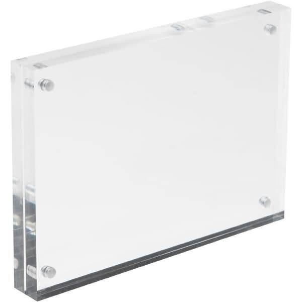 Acrylblock magnetisch A6 15mm transparent