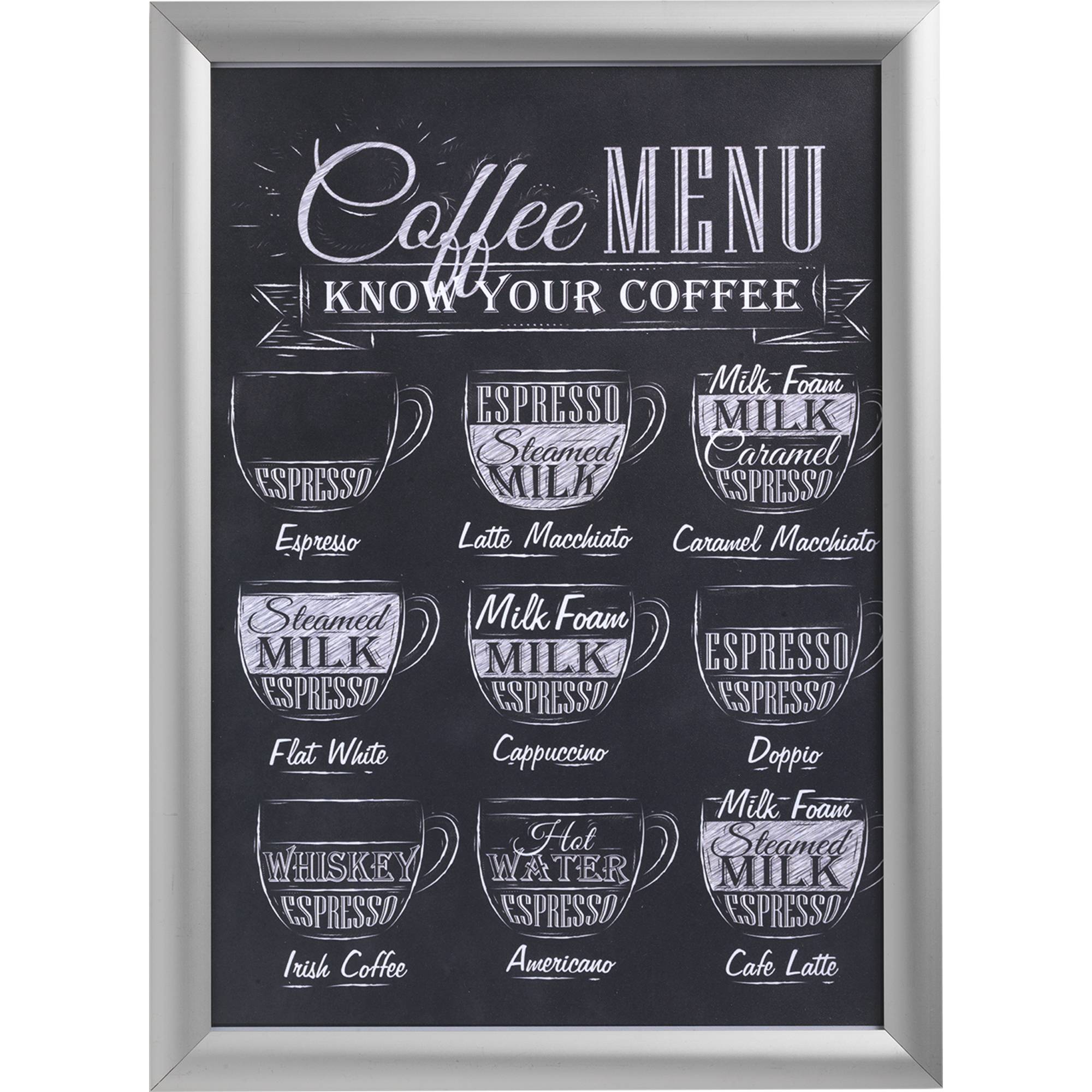 Deflecto Wandprospekthalter SFA3S A5 Klapprahmen silber