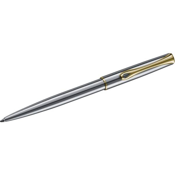 Kugelschreiber Traveller Edelstahl gold