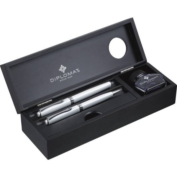 Edelholzkassette Wenge mit Tintenglas