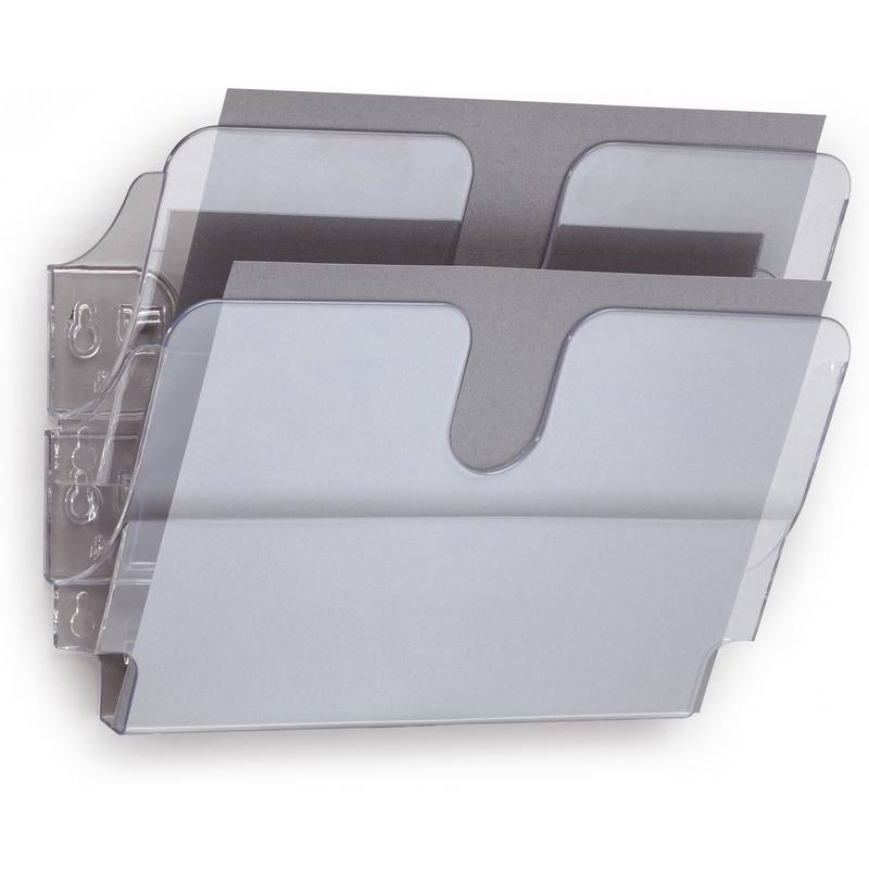DURABLE Wand-Prospekthalter-Set "FLEXIPLUS 2", A4, 2 Fächer