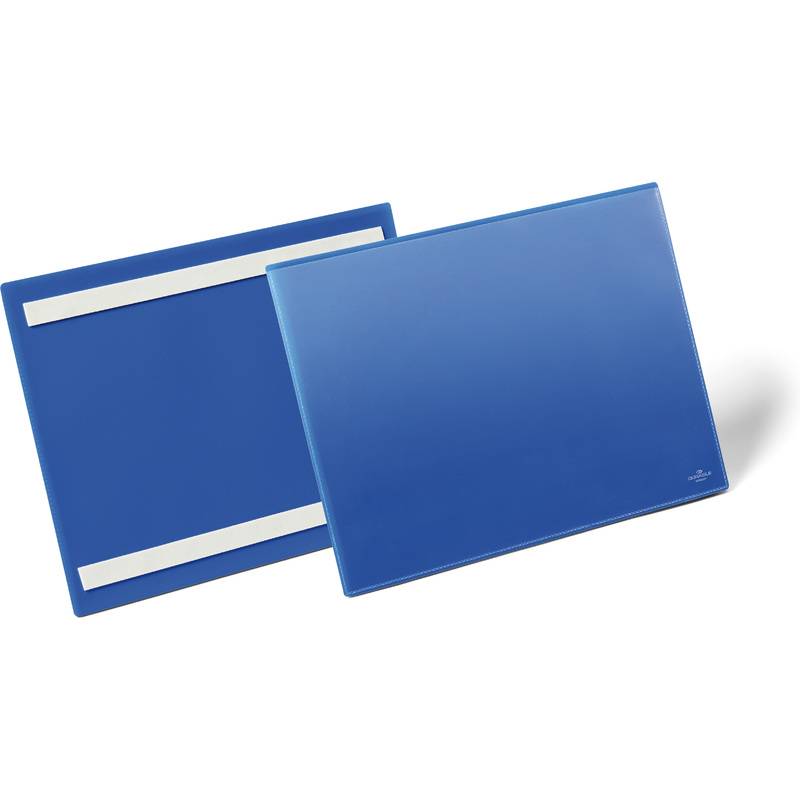 Etikettentaschen selbstklebend A4 quer blau VE=50 Stück