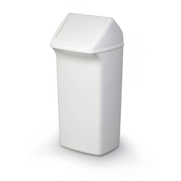 Abfallbehälter DURABIN FLIP 40 - 40 l rechteckig weiß.