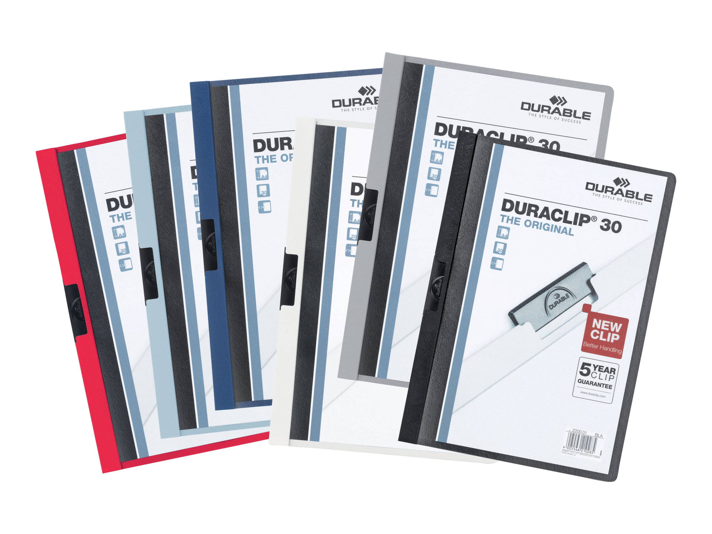 DURABLE DURACLIP 30 - Klemmhefter - für A4 - Kapazität: 30 Blätter