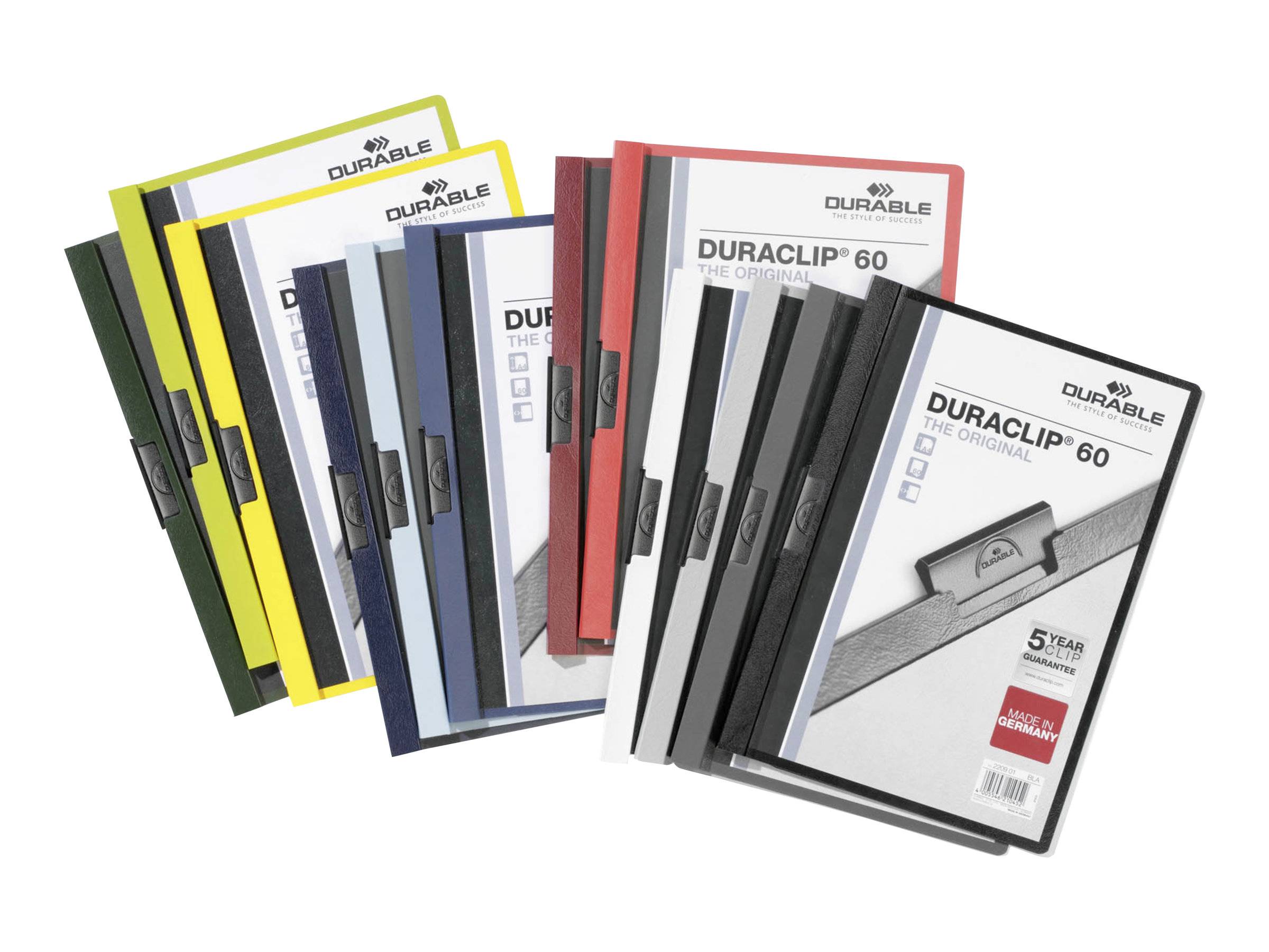 DURABLE DURACLIP 60 - Klemmhefter - für A4 - Kapazität: 60 Blätter