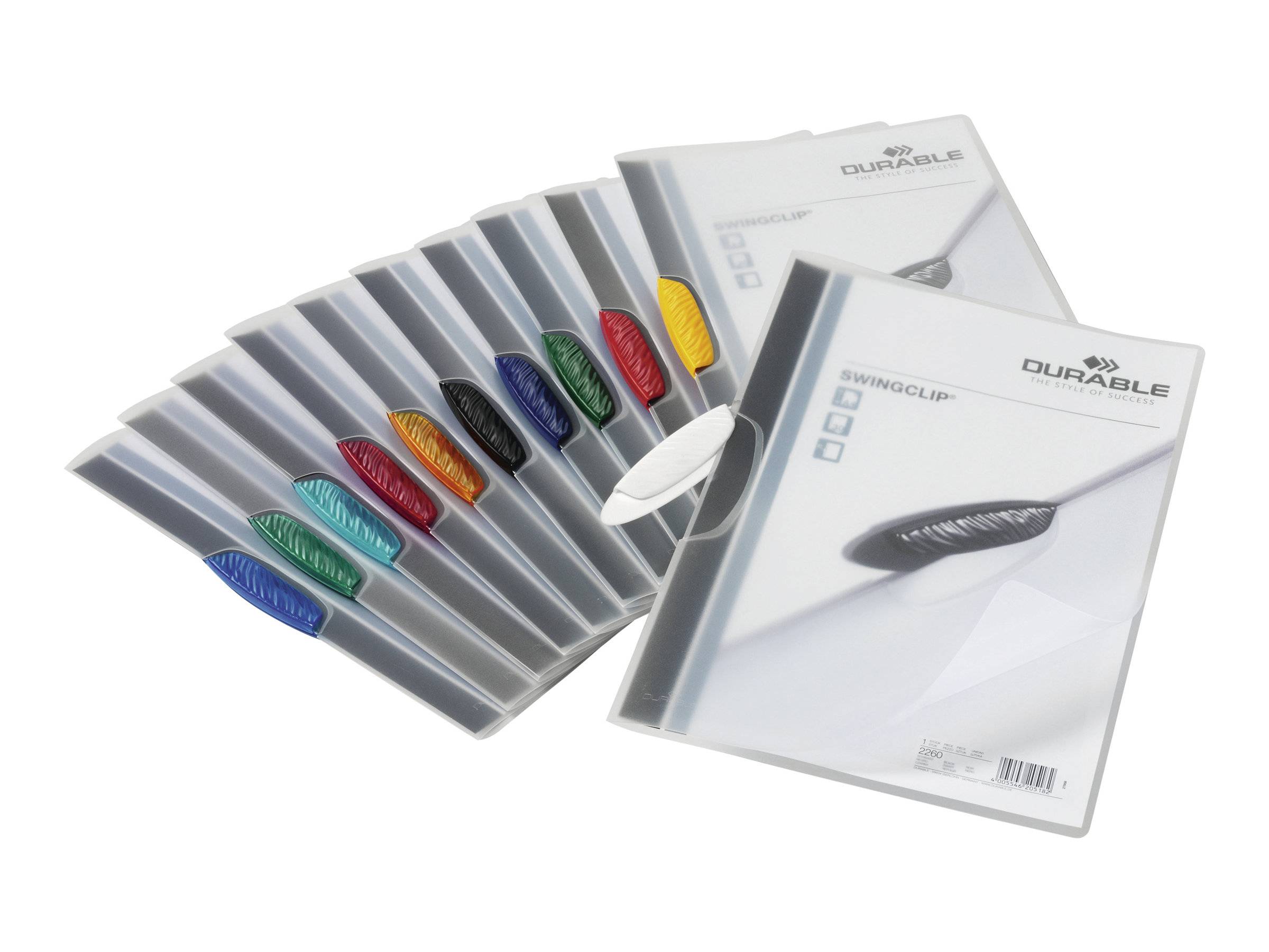 DURABLE SWINGCLIP - Klemmhefter - für A4 - Transparent