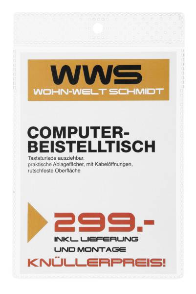 DURABLE - Kartenhalter - für A6 - durchsichtig (Packung mit 100)