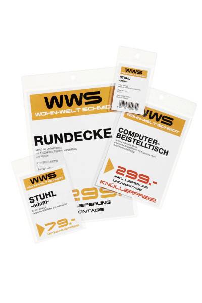 DURABLE - Kartenhalter - für A6 - durchsichtig (Packung mit 100)