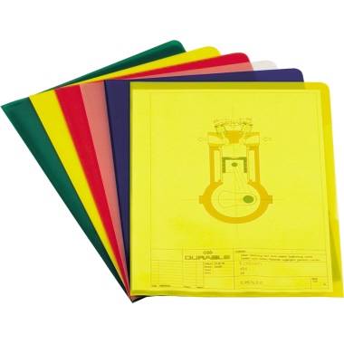 DURABLE Sichthülle 233703 PP rot 100 St./Pack.