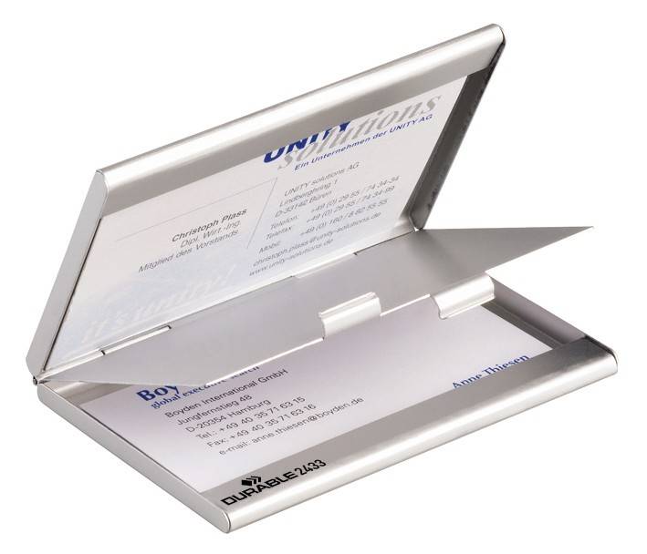Visitenkartenetui BUSINESS CARD BOX DUO
