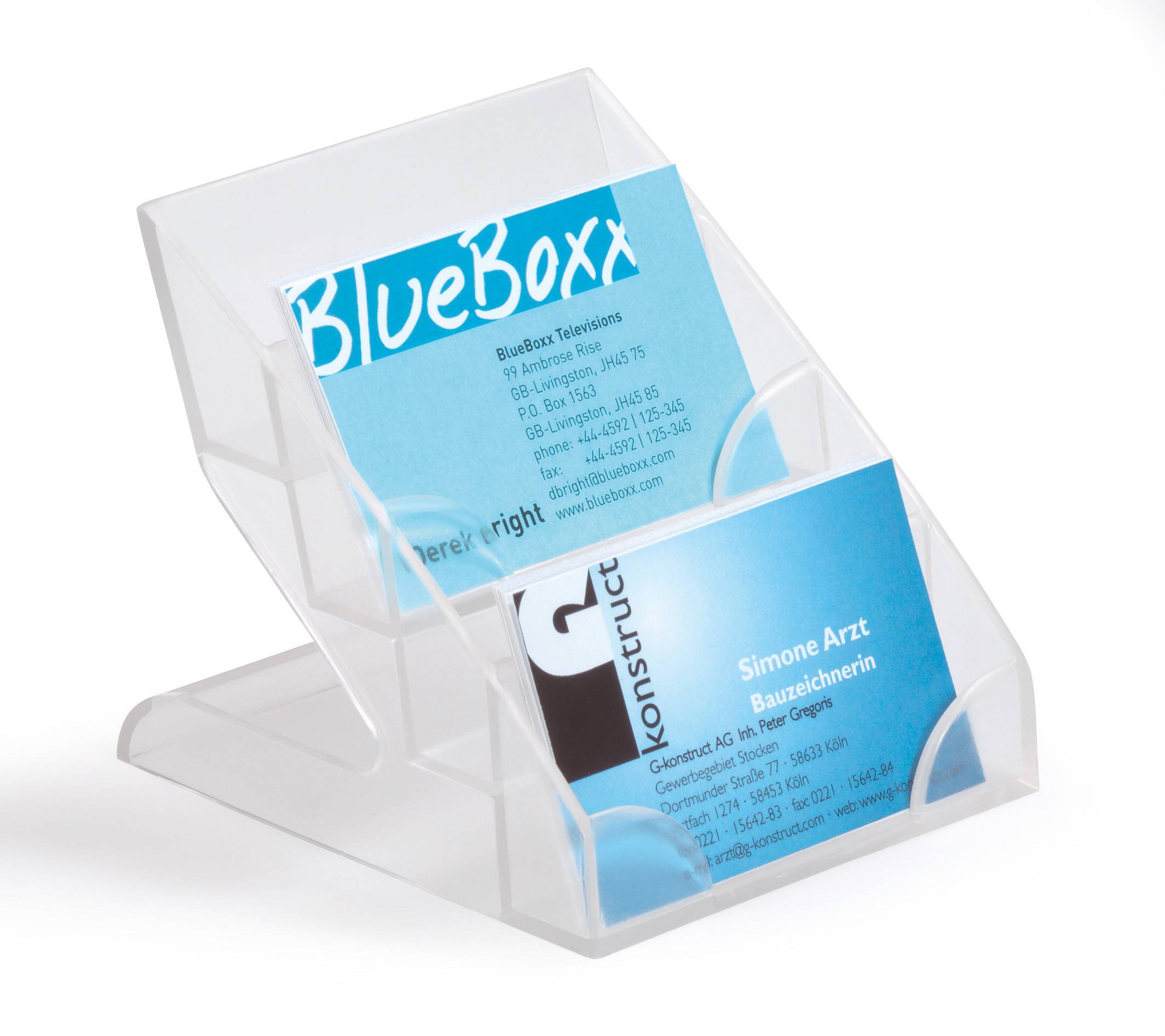Visitenkartenaufsteller BUSINESS CARD DISPLAY BOX