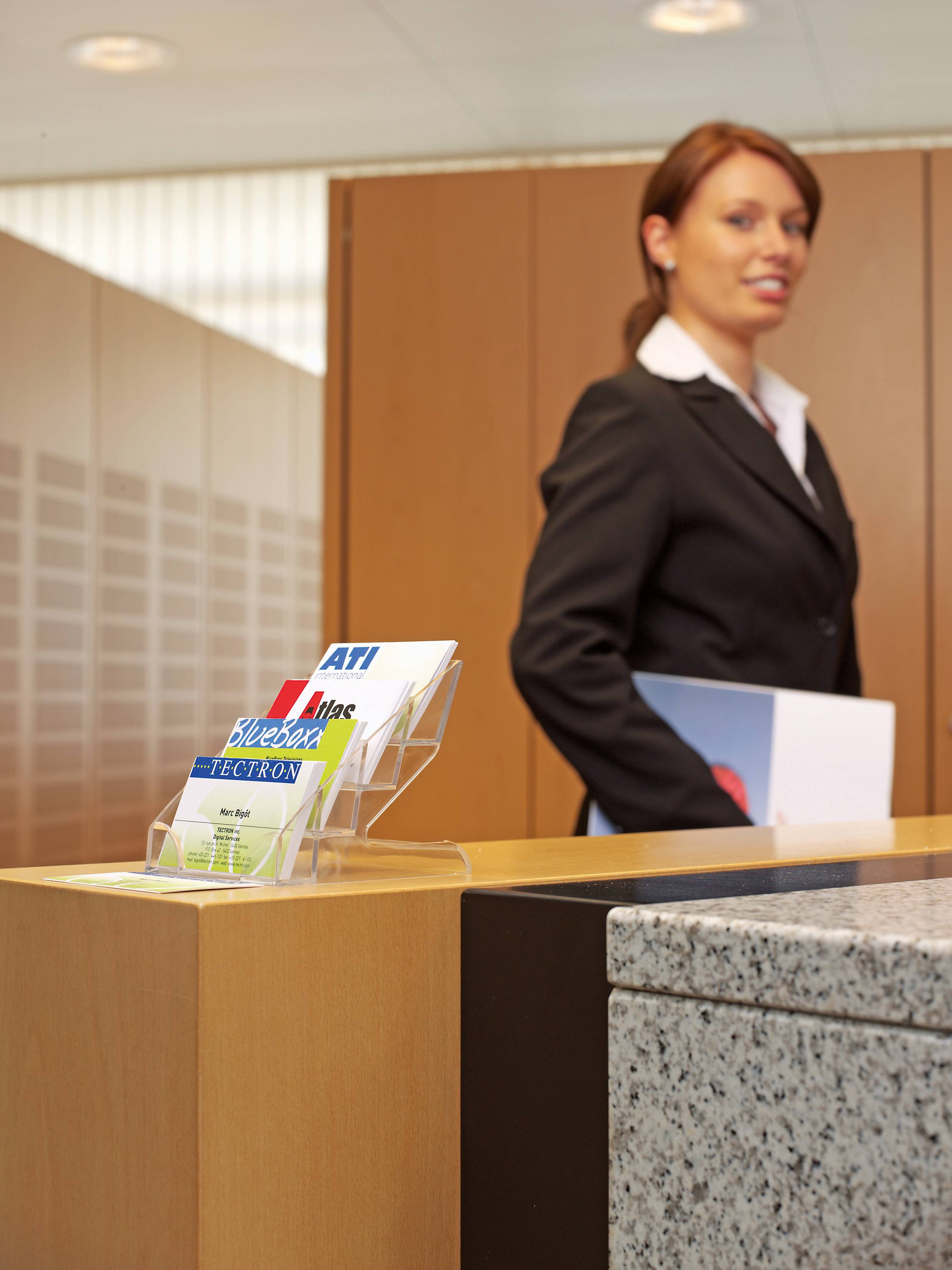 Visitenkartenaufsteller BUSINESS CARD DISPLAY BOX