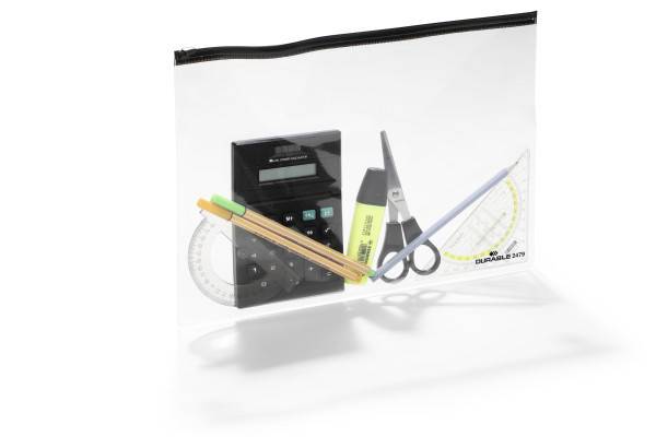 DURABLE - Dokumenttasche mit Reißverschluss - für A4 - Schwarz (Packung mit 5)