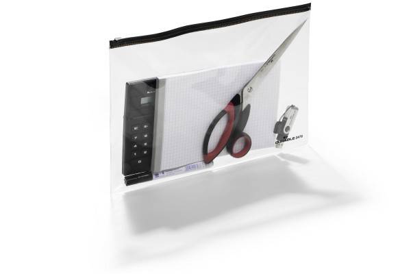 DURABLE - Dokumenttasche mit Reißverschluss - für A4 - Schwarz (Packung mit 5)