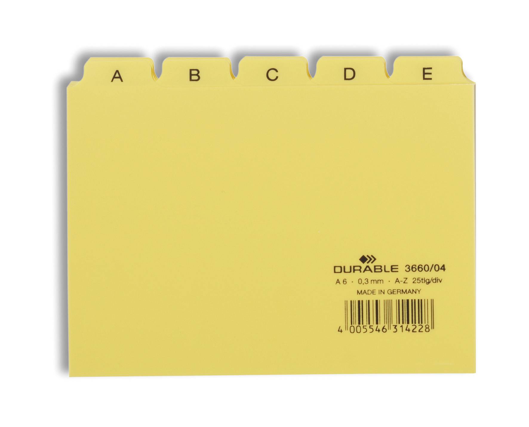 DURABLE - Trennelement - 25 (5 x 5) Teile - vorgedruckt: A-Z