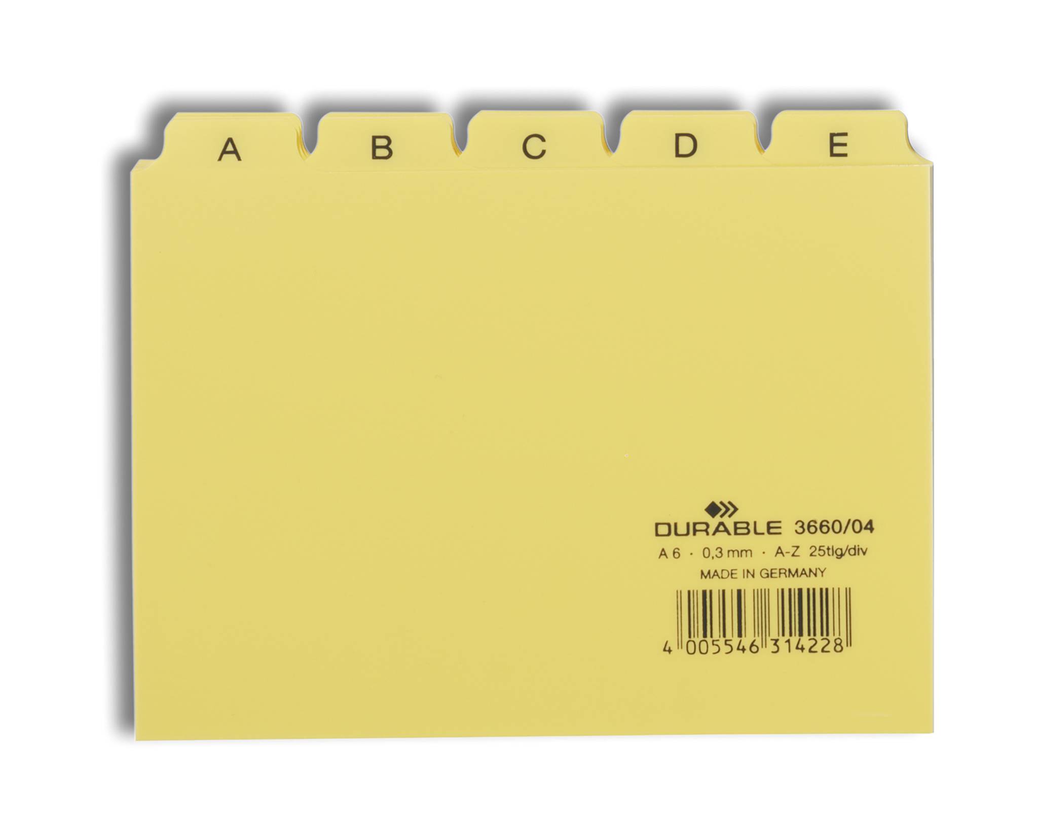 DURABLE - Trennelement - 25 (5 x 5) Teile - vorgedruckt: A-Z