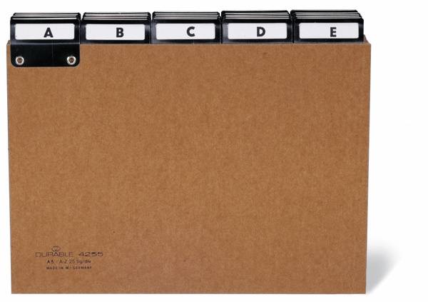 DURABLE - Trennelement - 25 (5 x 5) Teile - vorgedruckt: A-Z