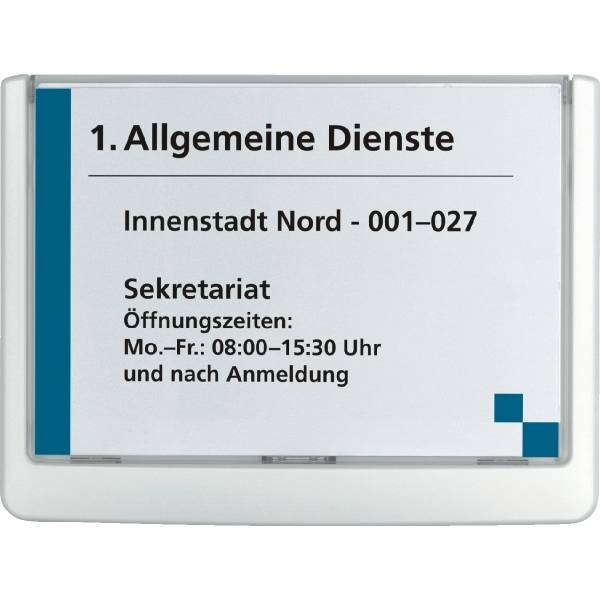 Türschild BxH 149x105,5mm weiß