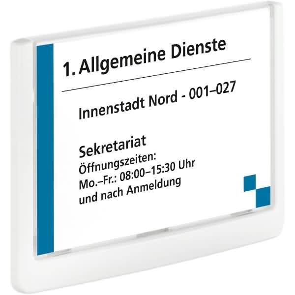 Türschild BxH 149x105,5mm weiß