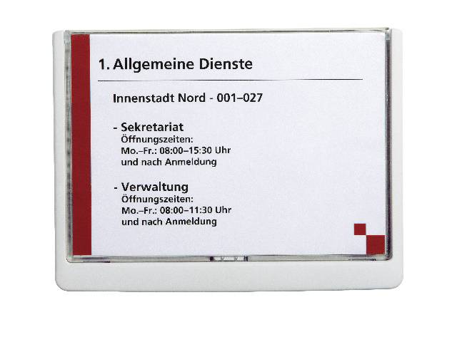 DURABLE CLICK SIGN - Schildhalterung - Türbefestigung