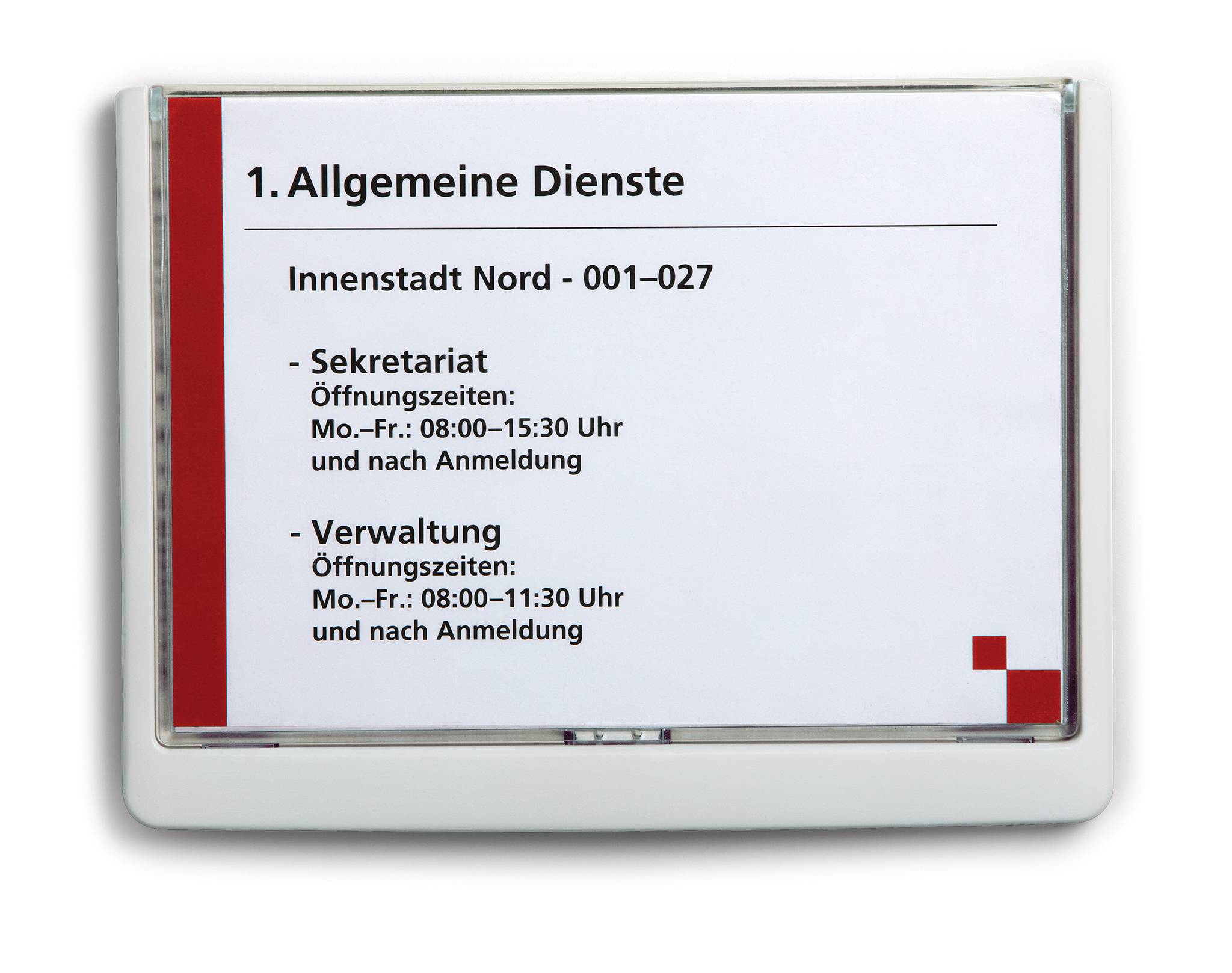DURABLE CLICK SIGN - Schildhalterung - Türbefestigung