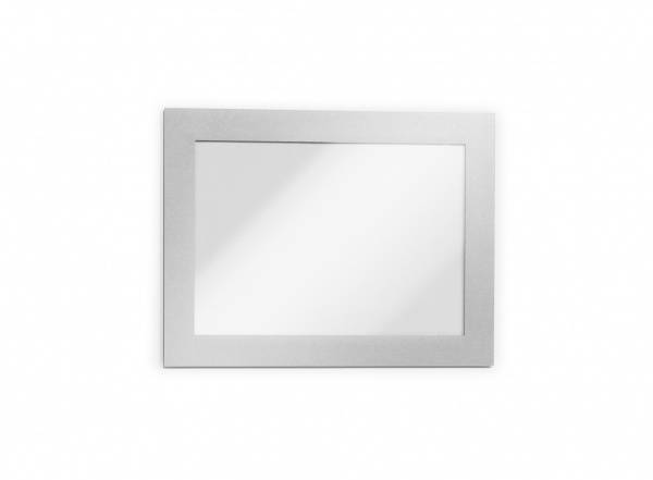 DURABLE DURAFRAME MAGNETIC - Dokumentenhalterung - für A6 - magnetisch - Silber (Packung mit 5)