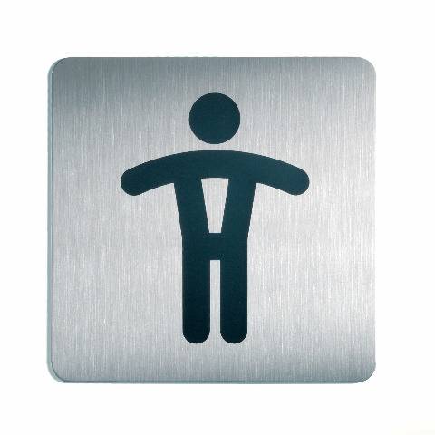 DURABLE PICTO - Schild - Herrentoilette - quadratisch
