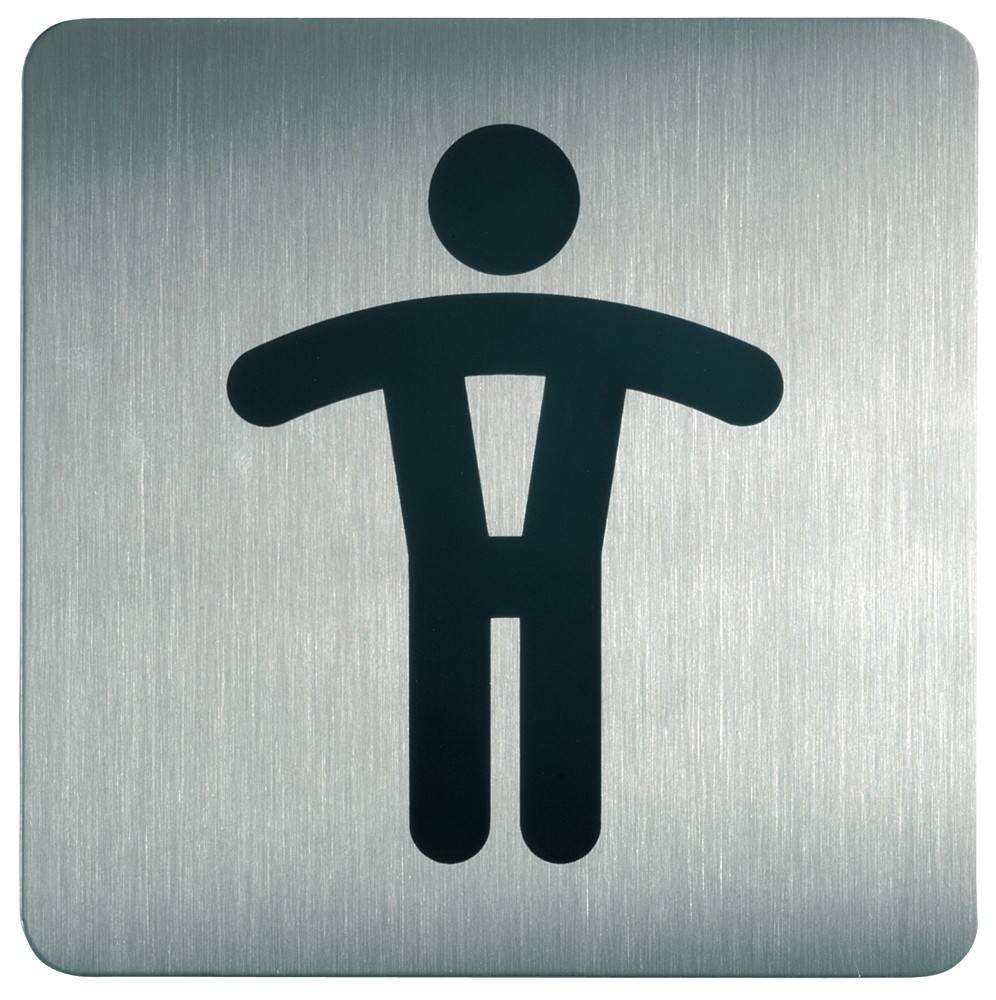 DURABLE PICTO - Schild - Herrentoilette - quadratisch