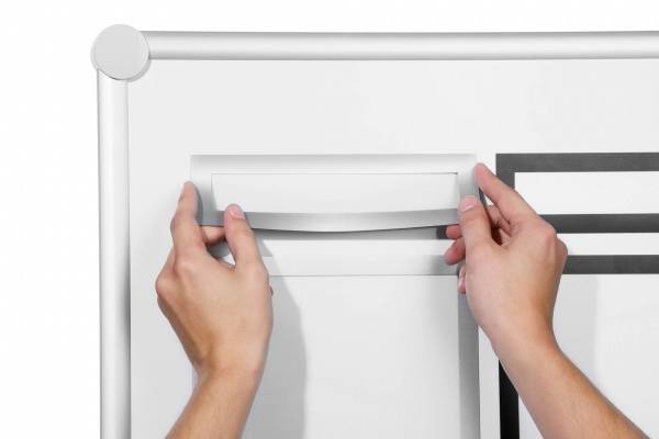 Durable DURAFRAME MAGNETIC TOP, Silber, 236 mm, 66 mm, 5 Stück(e)