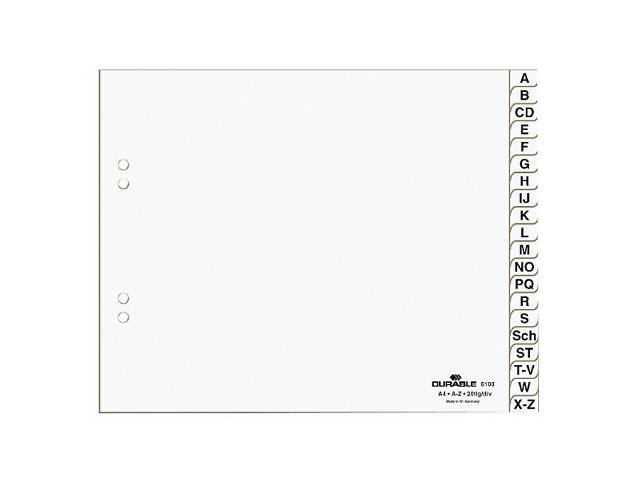DURABLE - Trennelement - 20 Teile - vorgedruckt: A-Z