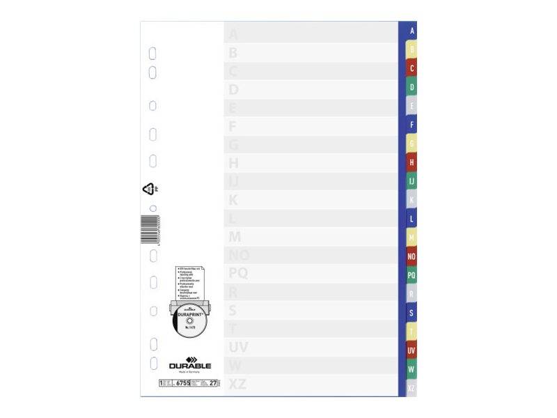 DURABLE - Trennelement - 20 Teile - vorgedruckt: A-Z