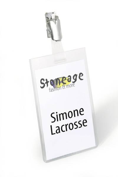 Durable 800219, Namensschild-Halterung, Landschaftsportrait, Transparent, 60 mm, 90 mm, 25 Stück(e)