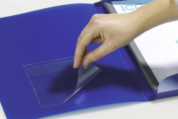 DURABLE POCKETFIX - CD/DVD-Hülle - Kapazität: 1 CD/DVD - durchsichtig (Packung mit 10)