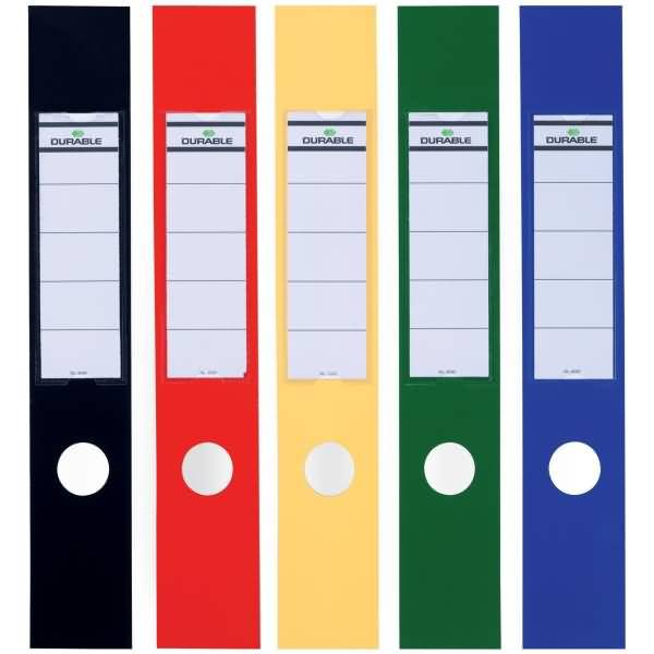 Ordnerrückenschild Ordofix breit 60x390mm sortiert VE=10 Stück