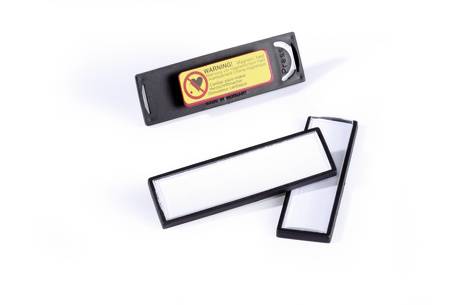 DURABLE CLIP-CARD - Namensschild - für 17 x 67 mm - Magnet - Schwarz (Packung mit 25)