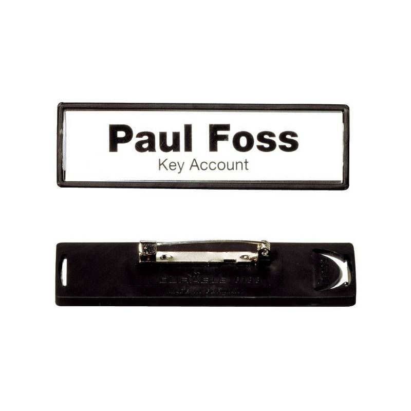 DURABLE Namensschild Clip-Card, mit Plattennadel, 67 x 17 mm