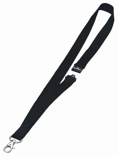 Durable Textilband 20 mit Sicherheitsverschluss, Schwarz, 20 mm, 44 cm, 10 Stück(e)