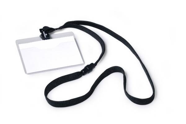 DURABLE - Namensschild - für 60 x 90 mm - Schwarz, durchsichtig (Packung mit 10)