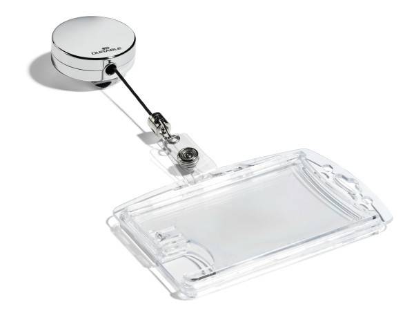 DURABLE - Ausweishalter - Silber (Packung mit
