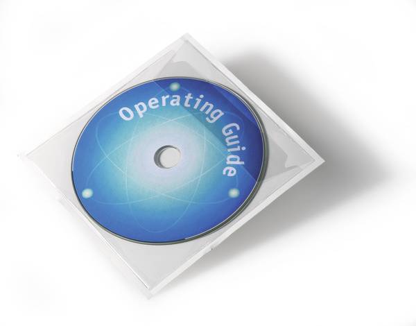 DURABLE POCKETFIX - CD/DVD-Hülle - Kapazität: 1 CD/DVD - durchsichtig (Packung mit 100)