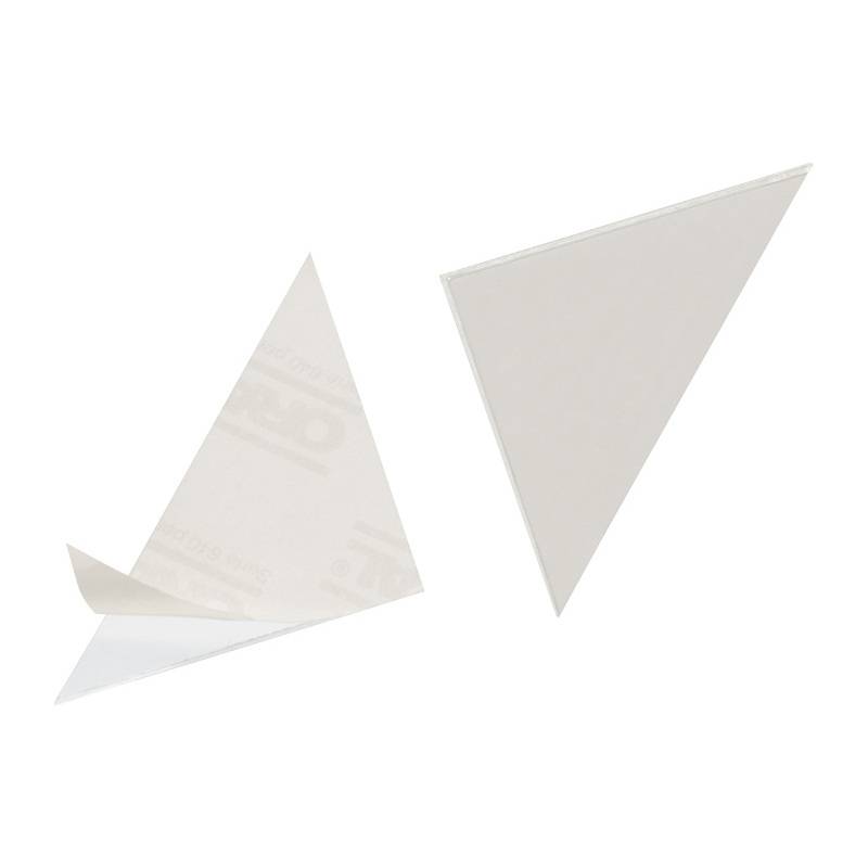 DURABLE Dreieck-Selbstklebetaschen CORNERFIX, 125 x 125 mm