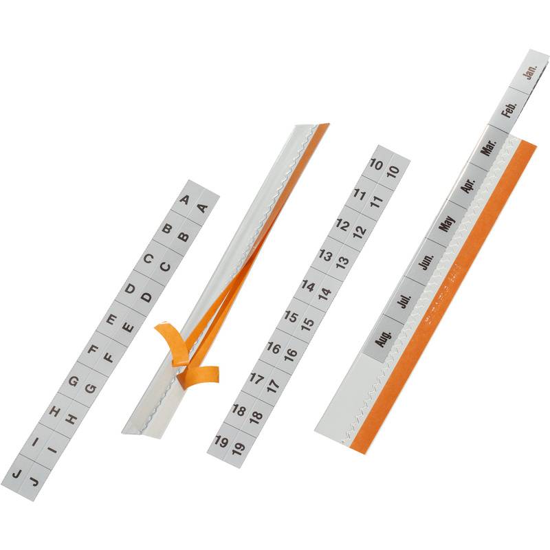 DURABLE Vollsicht-Reiter TABFIX, transparent, 3-zeilig