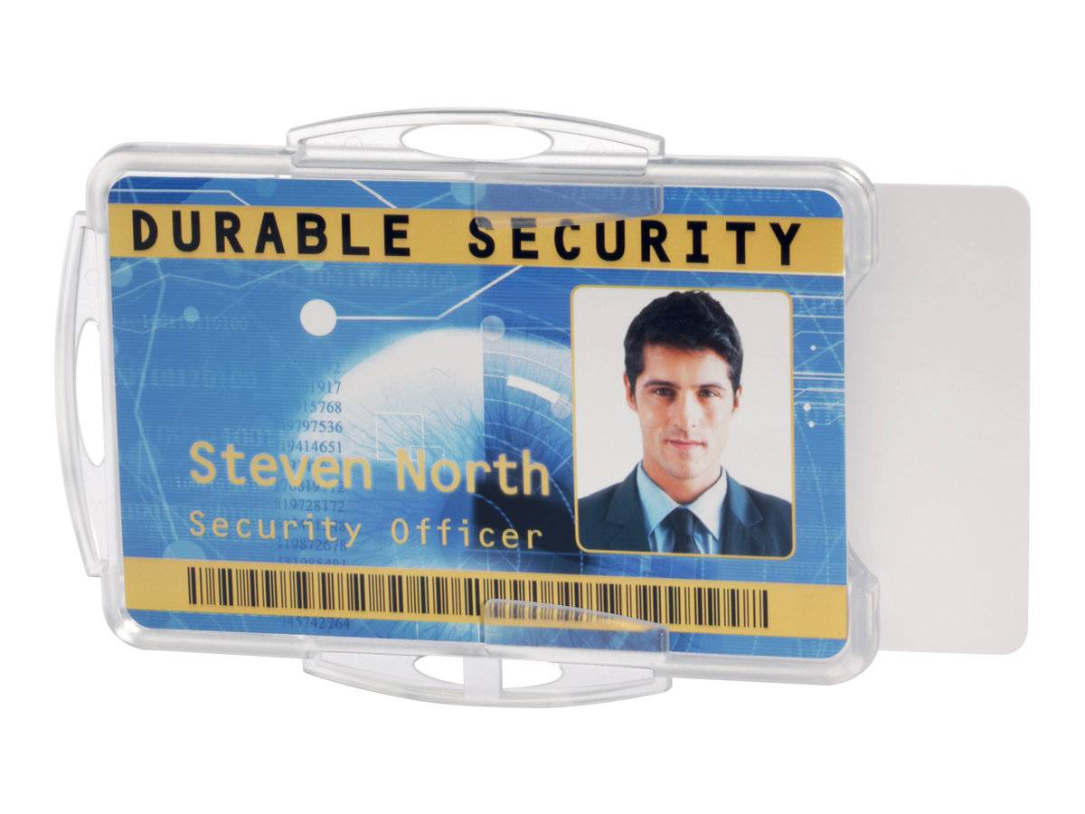 DURABLE - Namensschildhalterung - für 54 x 85 mm - durchsichtig (Packung mit 10)