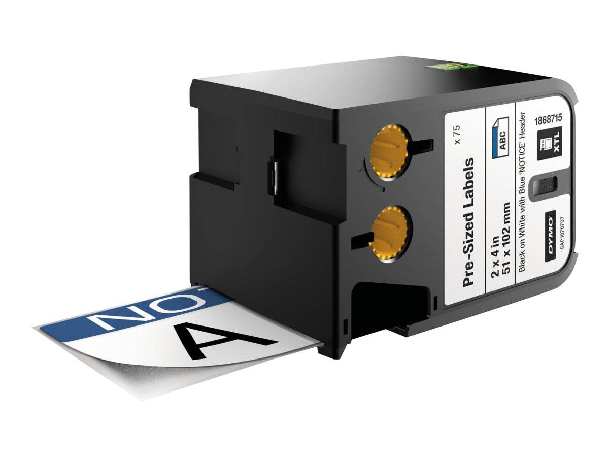 DYMO XTL mit blauer Kopfzeile 'HINWEIS' - Vinyl