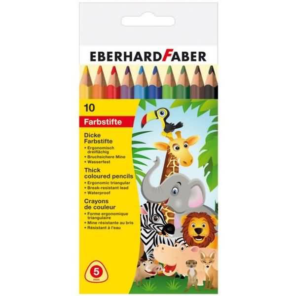 Buntstifte dick VE=10 Farben