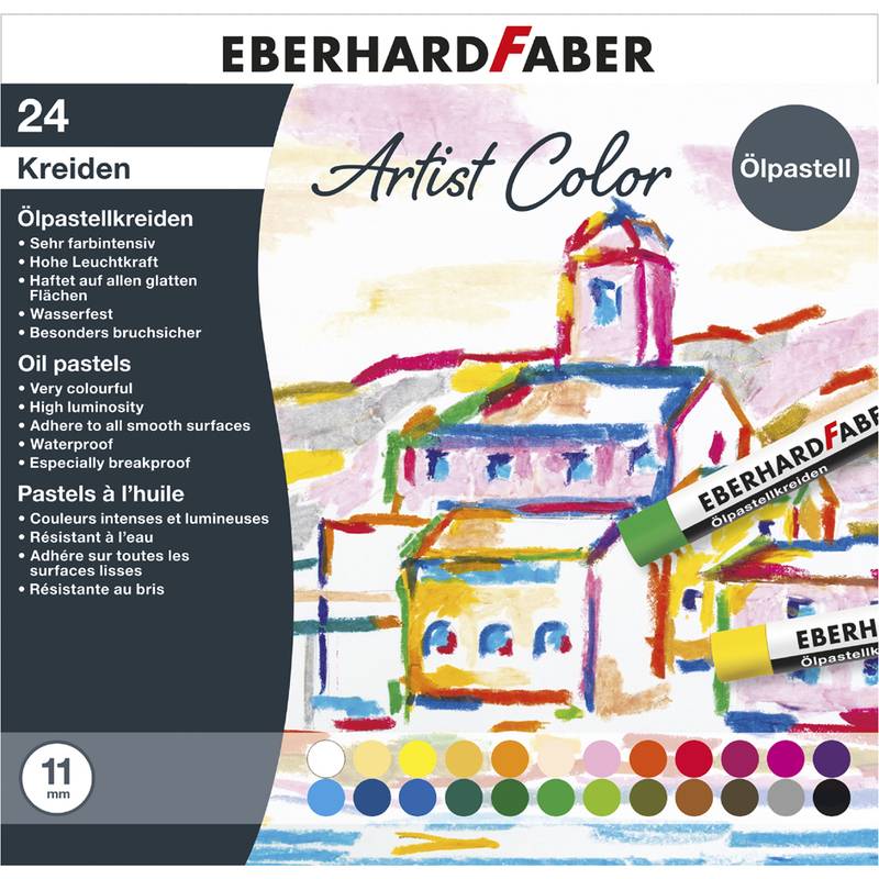 EBERHARD FABER Ölpastellkreide Artist Color, 24er Kartonetui