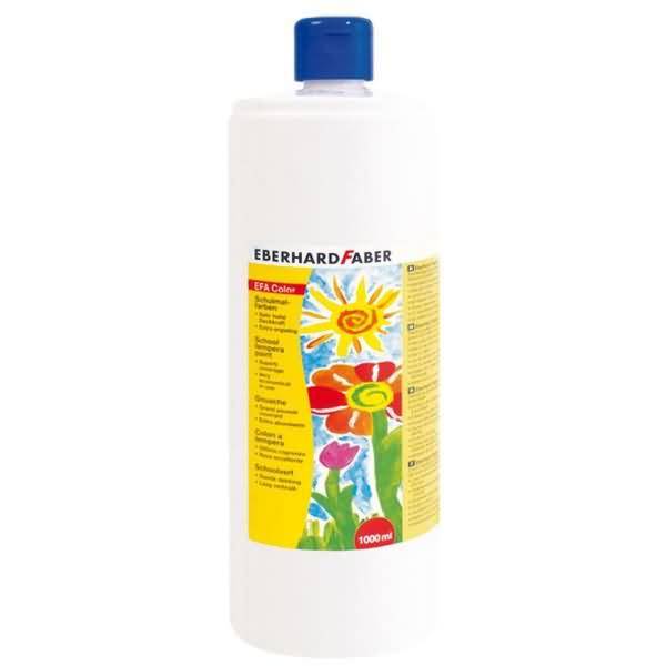Schulmalfarbe Efacolor Tempera 1000ml Flasche weiß