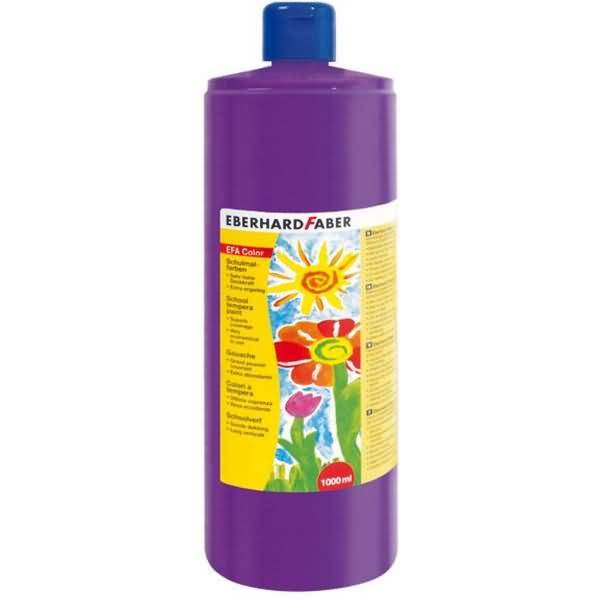 Schulmalfarbe Efacolor Tempera 1000ml Flasche purpurviolett
