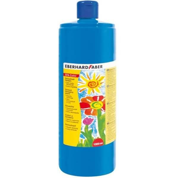 Schulmalfarbe Efacolor Tempera 1000ml phthaloblau