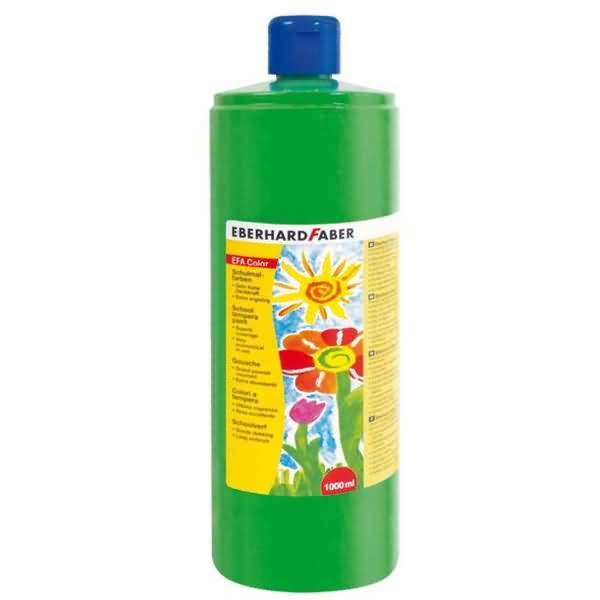Schulmalfarbe Efacolor Tempera 1000ml Flasche permanentgrün